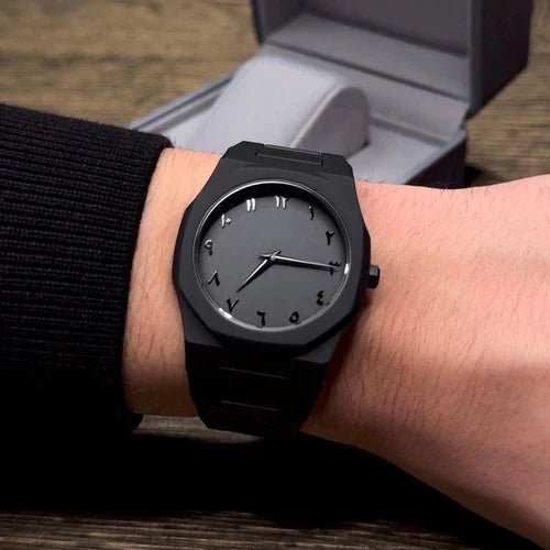 Black Arabic Aura Watch